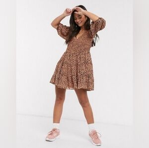ASOS • Blush Dalmatian Dot Dress